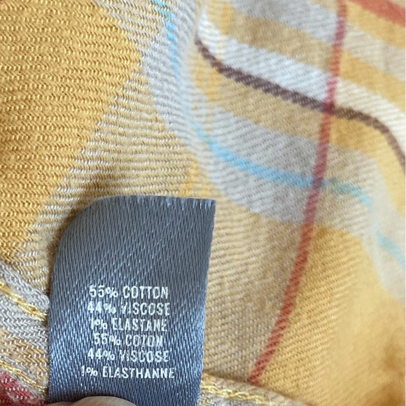 Yellow Plaid Button-Up Shirt - Picture 5 of 5